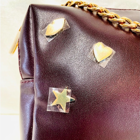 NWOT YSL Crossbody Gold Chain Small Bag With Gold Accents & Tassel Charm/Keyring - Picture 5 of 9